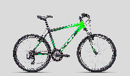 Ikona MTB Terrano 1.0 čierno-zelena